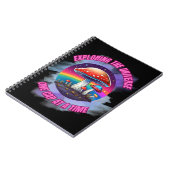 Grappige paddestoel slogan notitieboek (Linkerzijde)