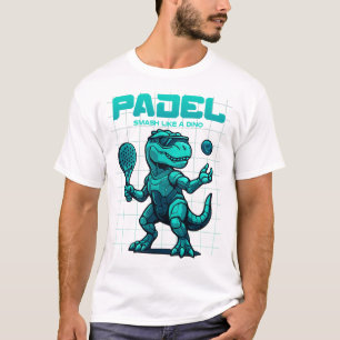 Grappige Padel Dinosaur T-shirt