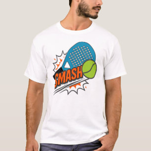 Grappige Padel Smash – Sportfan T-shirt