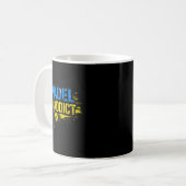 Grappige padel-verslaafde quote koffiemok (Voorkant links)