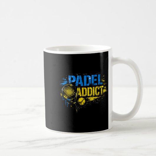 Grappige padel-verslaafde quote koffiemok (Rechts)