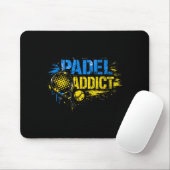 Grappige padel-verslaafde quote muismat (Met muis)