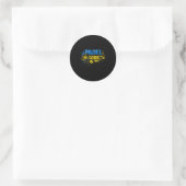 Grappige padel-verslaafde quote  ronde sticker (Tas)