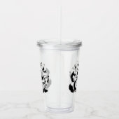 Grappige Panda Acryl Tumbler Drinkbeker (Rechts)