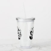 Grappige Panda Acryl Tumbler Drinkbeker (Links)