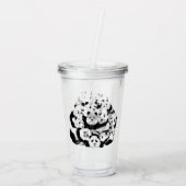 Grappige Panda Acryl Tumbler Drinkbeker (Achterkant)