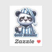 Grappige Panda Beer Sticker, Panda Sticker (Vel)