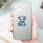 Grappige Panda Beer Sticker, Panda Sticker (Telefoon)