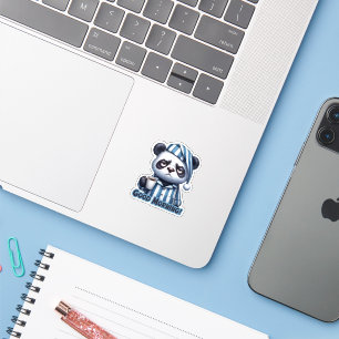 Grappige Panda Beer Sticker, Panda Sticker
