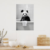 Grappige Panda Bubbelbad Print Grappige Badkamer M (Keuken)
