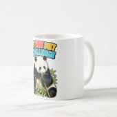 Grappige Panda Dieet Uitdaging Koffiemok (Voorkant rechts)