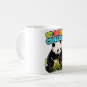 Grappige Panda Dieet Uitdaging Koffiemok (Voorkant links)