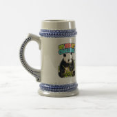 Grappige Panda Dieet Uitdaging Vader Stein Bierpul (Links)