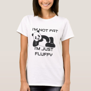 Grappige panda gezegde Shirt - Ik ben niet dik gew