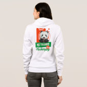Grappige Panda Introvert Batterij Oplaad Ontwerp Hoodie (Achterkant volledig)