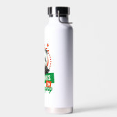 Grappige Panda Introvert Batterij Oplaad Ontwerp Waterfles (Links)