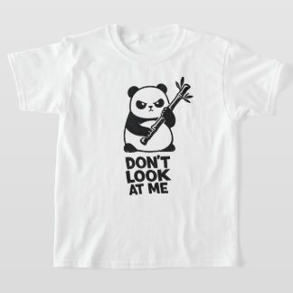 Grappige Panda “KEEK NIET NAAR ME” Kinder T-shirt