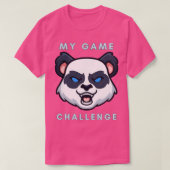 grappige panda Mijn game-shirt T-shirt (Design voorkant)