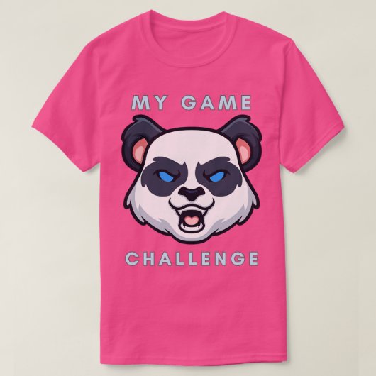 grappige panda Mijn game-shirt T-shirt (Design voorkant)