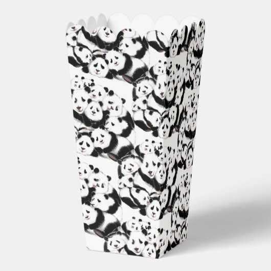 Grappige Panda Popcorn Box Bedankdoosjes (Achterkant)