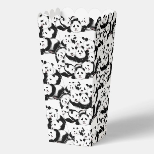 Grappige Panda Popcorn Box Bedankdoosjes (Voorkant)