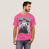 Grappige Panda Selfie met UFO's Weird Panda T-shirt (Voorkant volledig)