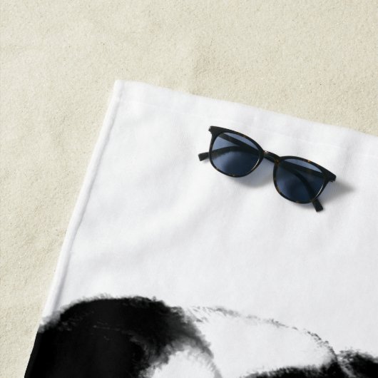 Grappige Panda strandlaken (In situ)