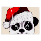 grappige panda voor kerstmis groot cadeauzakje (Achterkant)