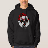 grappige panda voor kerstmis hoodie (Voorkant)