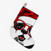 grappige panda voor kerstmis kleine kerstsok (Voorkant (Hangend))