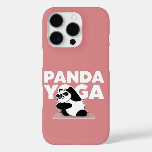 Grappige panda yoga Case-Mate iPhone case (Achterkant)