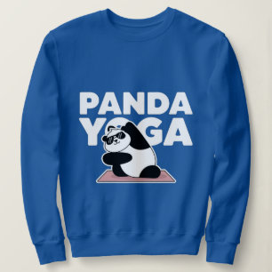 Grappige panda yoga trui