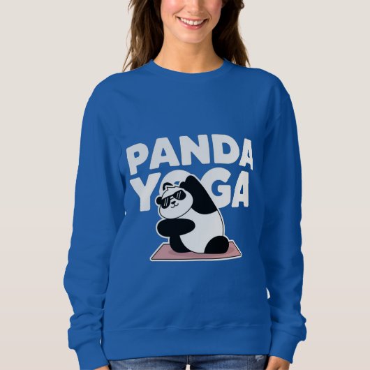 Grappige panda yoga trui (Voorkant)