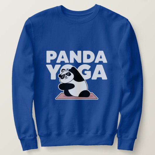 Grappige panda yoga trui (Design voorkant)