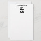 Grappige Pandamonium Panda Cartoon, Schattigee Str (Voorkant)