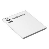 Grappige Pandamonium Panda Cartoon, Schattigee Str Notitieblok (Schuin)