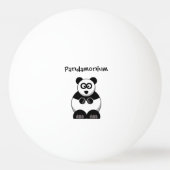 Grappige Pandamonium Panda Cartoon, Schattigee Str Pingpongbal (Achterkant)
