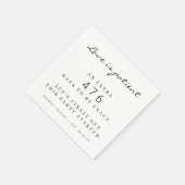 Grappige pandemische bruiloft uitgestelde liefde i servet (Hoek)