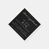 Grappige pandemische bruiloft uitgestelde liefde i servet (Hoek)