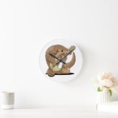 Grappige pangolin ronde klok (Huis)