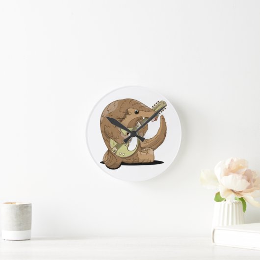 Grappige pangolin ronde klok (Huis)