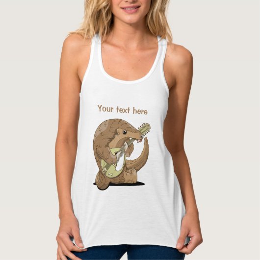 Grappige pangolin tanktop (Voorkant)
