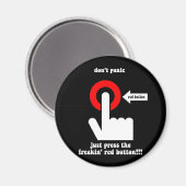 Grappige paniek magneet (Voorkant / Achterkant)