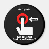 Grappige paniek magneet (Voorkant)