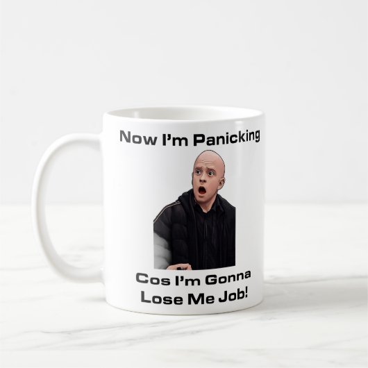 Grappige Paniek Mok Grappige Koffiebeker Werk Humo (Links)