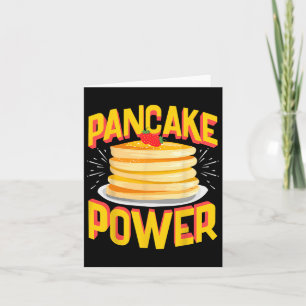 Grappige pannenkoekenkracht kaart
