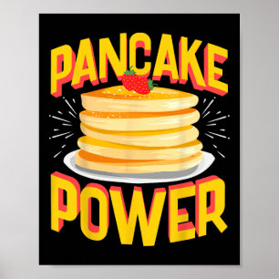 Grappige pannenkoekenkracht poster