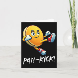 Grappige Pannenkoekenpan Karate Trap Jongens Meisj Kaart