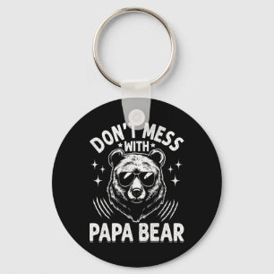 Grappige Papa Beer Maak geen ruzie met Papa Beer G Sleutelhanger