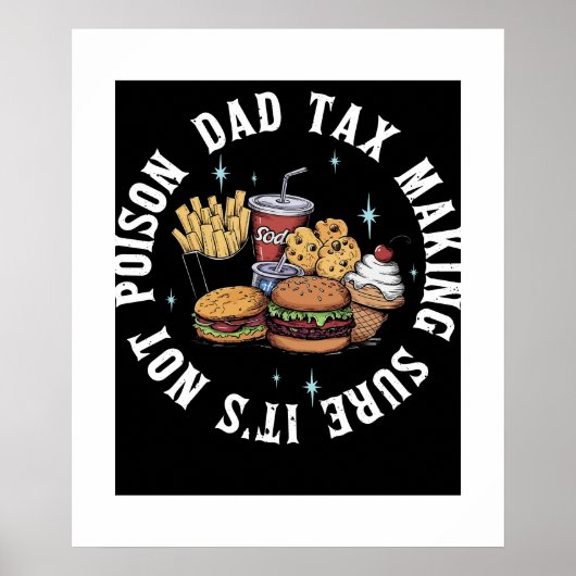 Grappige papa belasting zorgen dat het niet vergif poster (Voorkant)